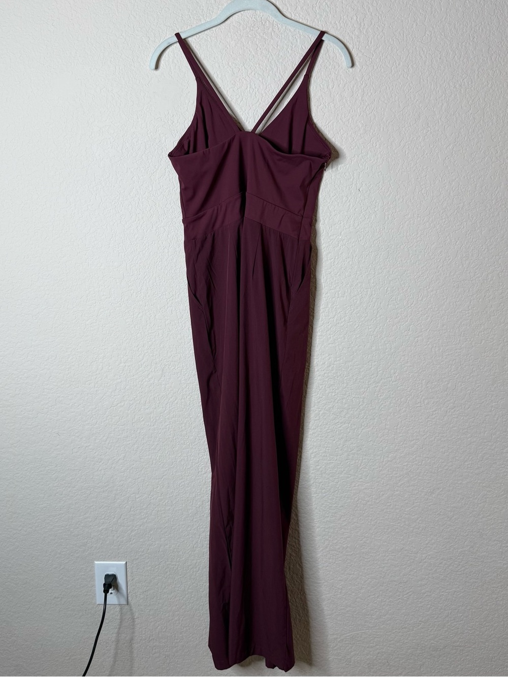 HALARA Burgundy Wide‑Leg Jumpsuit - Picture 3 of 4